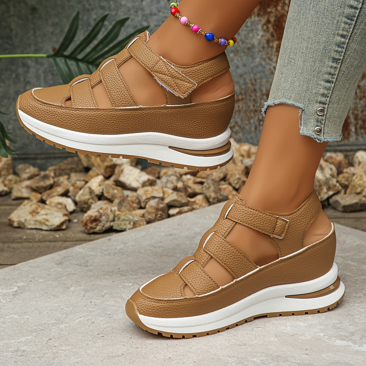 Harlow | Women's Platform Adjustable Sandals