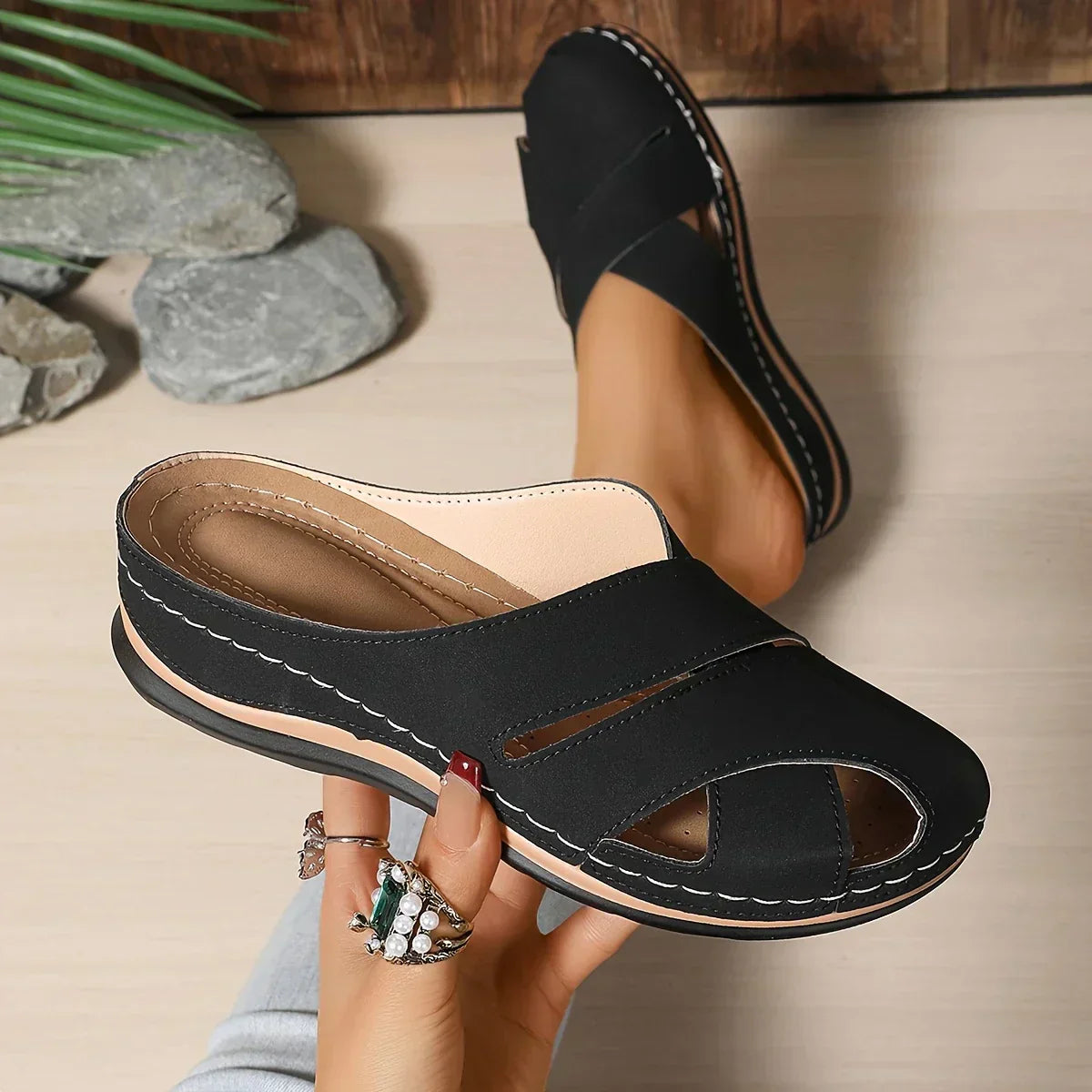 Zara | Women's Platform Wedge Sandals