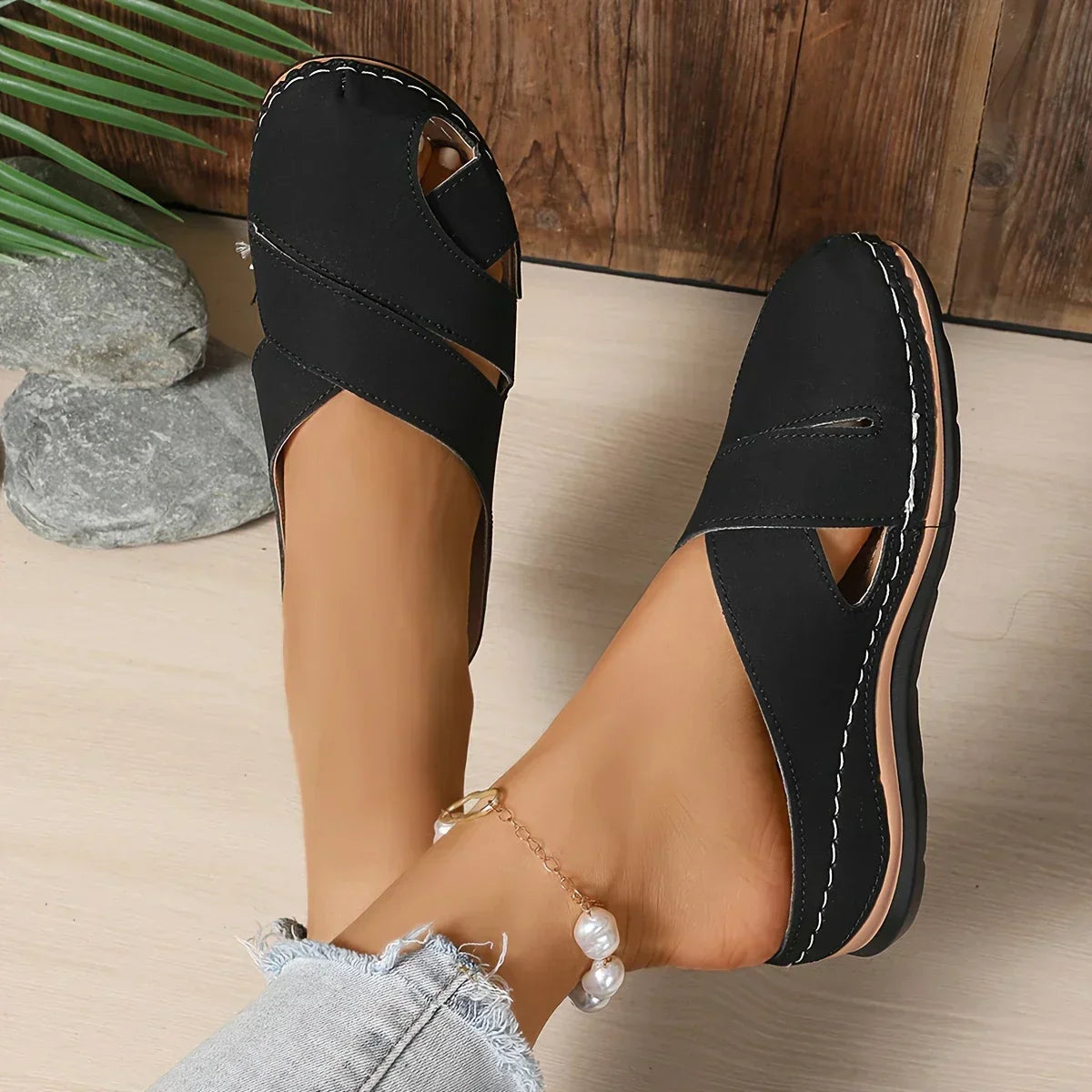 Zara | Women's Platform Wedge Sandals