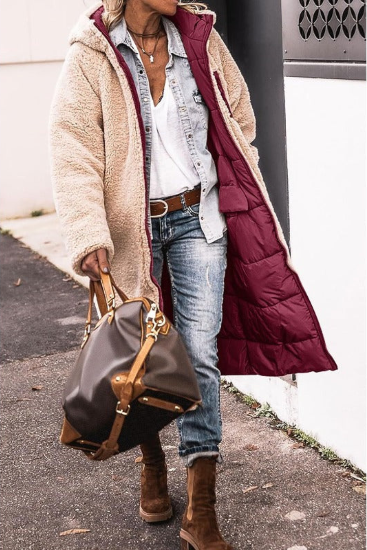 Sasha | Elegant Reversible Coat