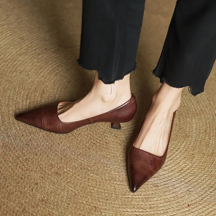 Anok Genuine Leather Heels