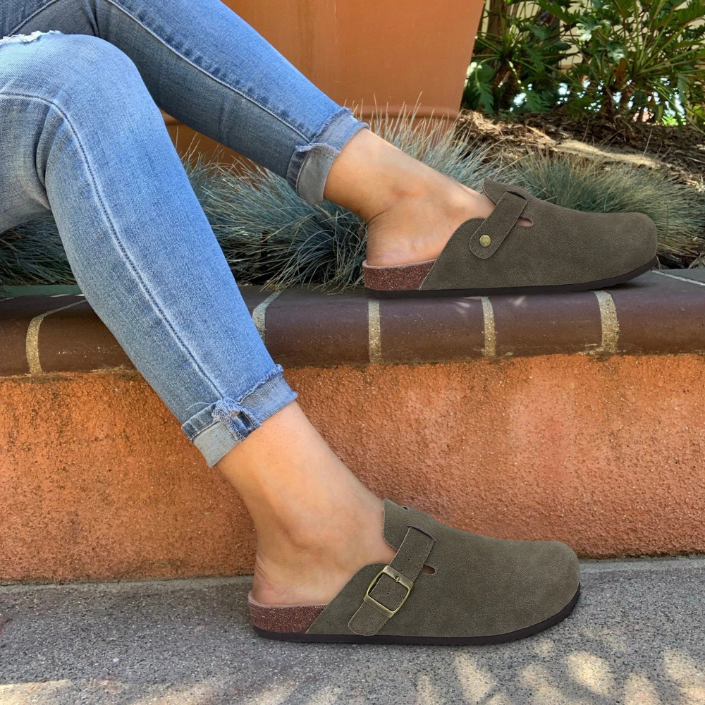 Milena | Women's Slip-On Buckle Sandals